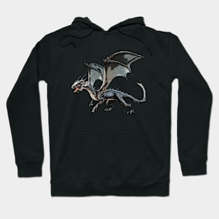 Nocturnal Frost Dragon Hoodie